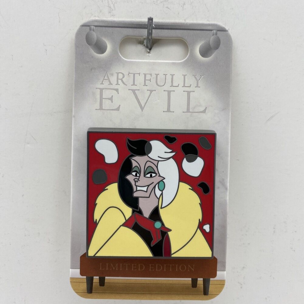 Disney Pin 101 Dalmatians Cruella DeVille 2021 Artfully Evil Villain
